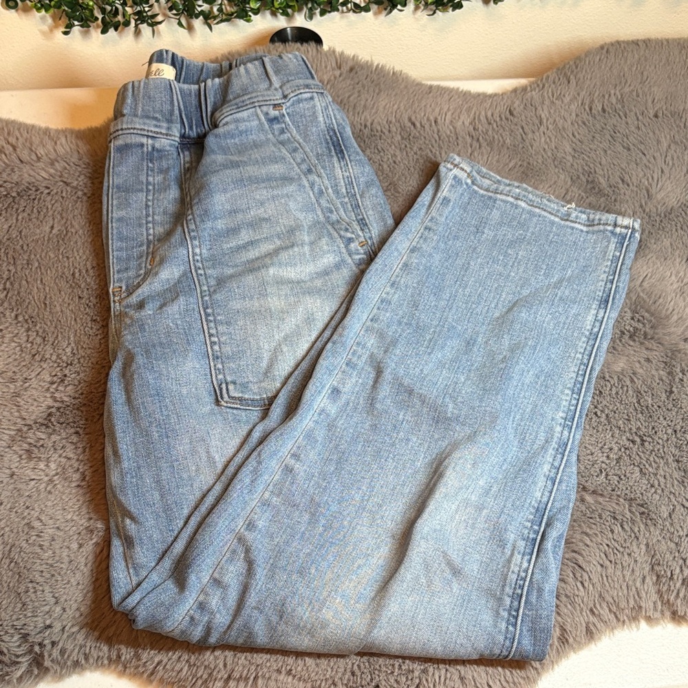Madewell Straight Leg Jeans With Stretch Waistband